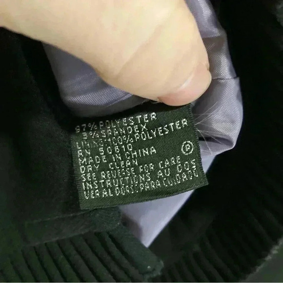 Kasper Women’s Suit Blazer Jacket and Skirt Sz.4p Black w/ Pleats - Picture 7 of 13